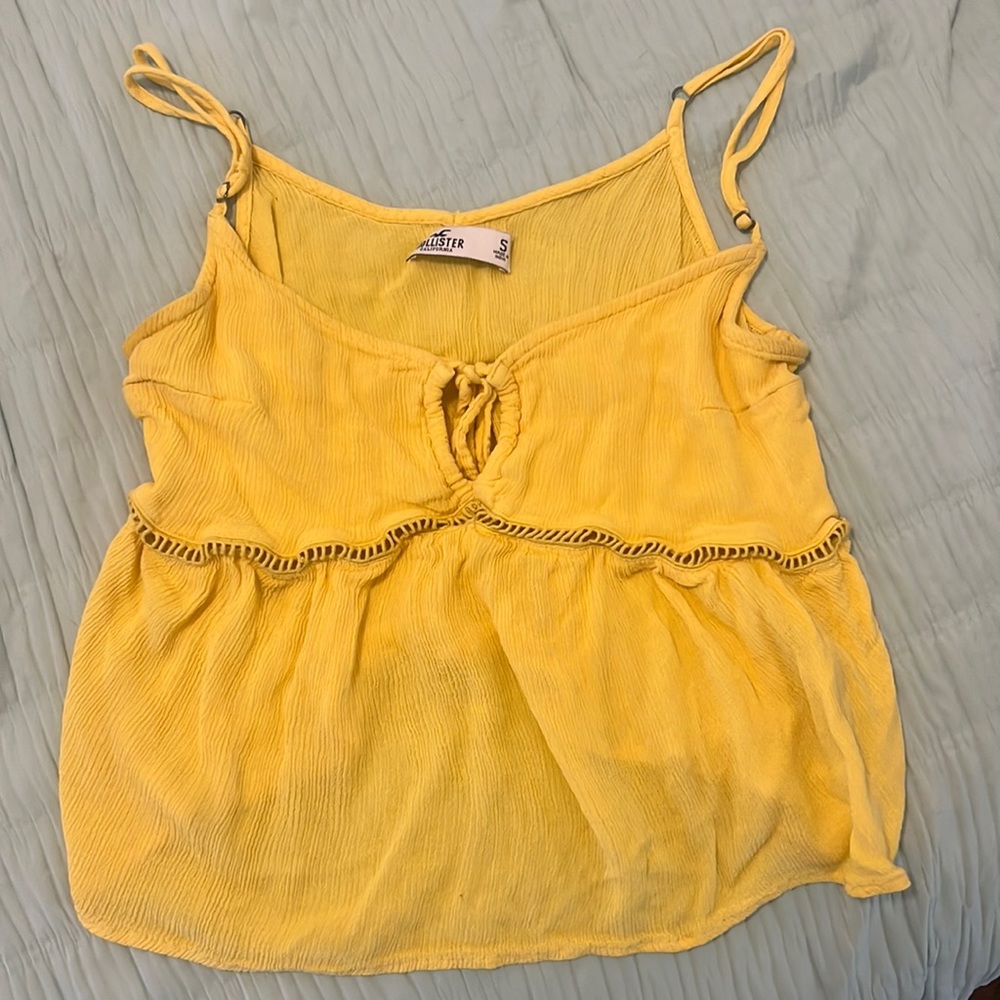Hollister Yellow Crop Top